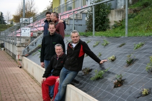 Bepflanzungsaktion in der Arena